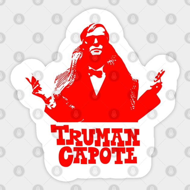 The Bulldog - Truman Capote Tribute Illustration Sticker by Boogosh